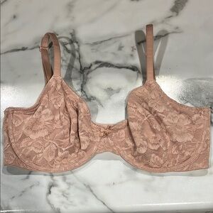 Victoria’s Secret Elegant Lace Underwire Bra - Pink 36DDD